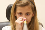 Young Girl During a Eye Exam