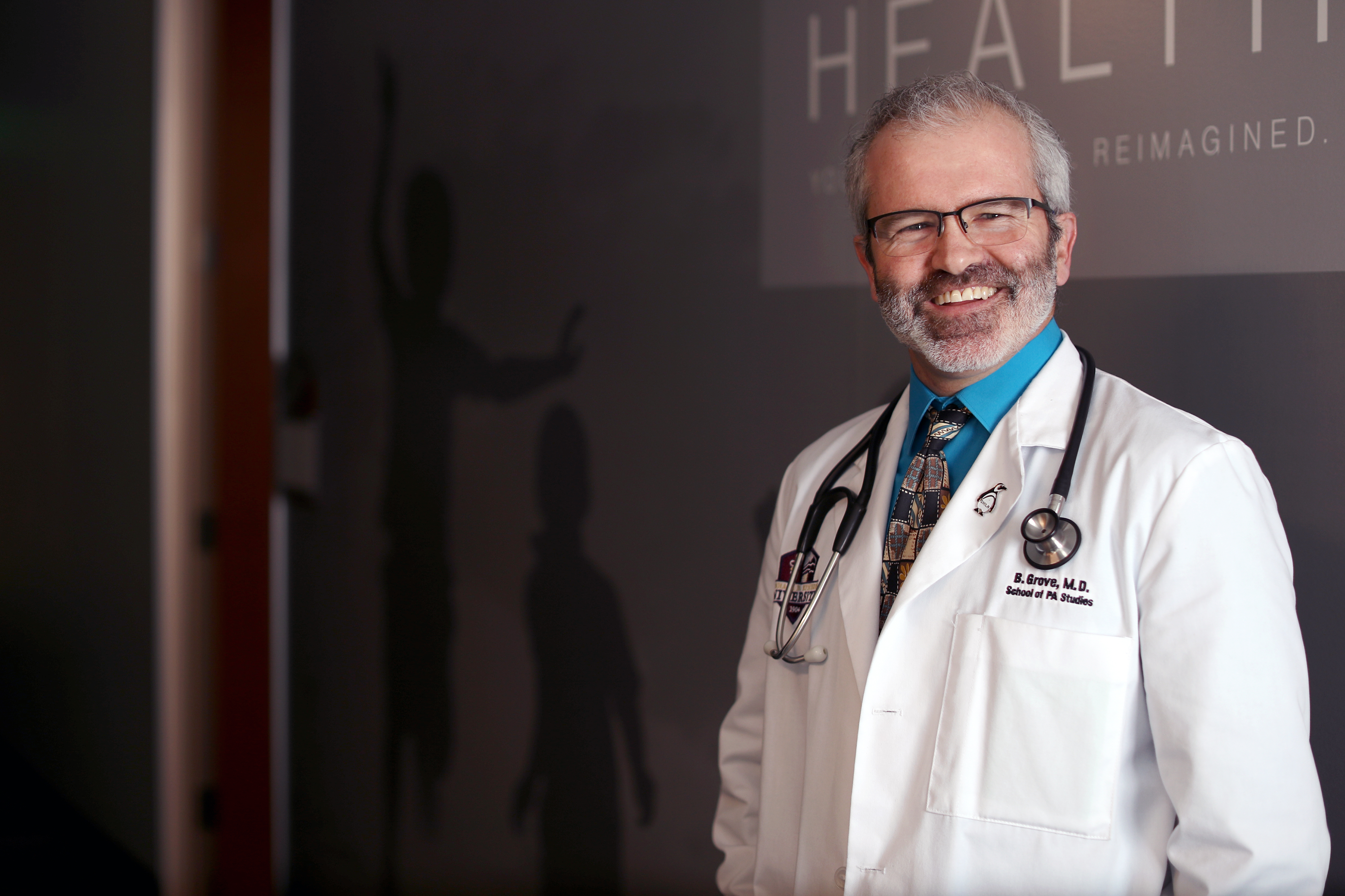 Dr. Brandon Grove inside the Family Medicine Clinic