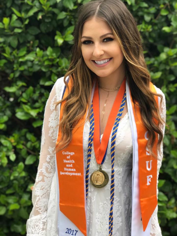 McKenna during her college graduation
