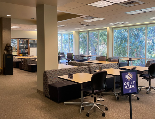 Photo of the MBKU Library quiet area