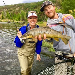 Couple fishing