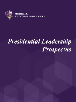 Presidential Leadership Prospectus Brochure