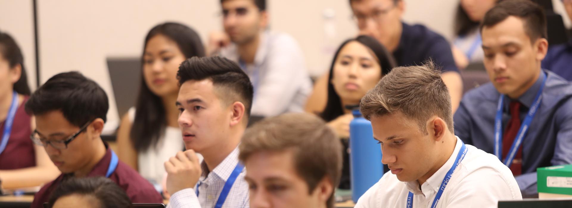 Students listening to lecture