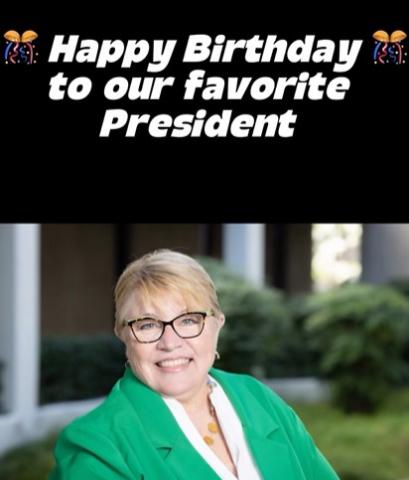 Caption: Happy Birthday to our favorite Presdient
