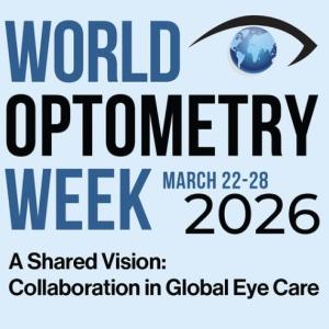 Caption: World Optometry Week March 22-28 2026 A Shared Vision: Collaboration in Global Eye Care
